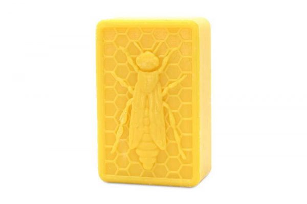 Mydło miodowe ze  wzorem pszczoły